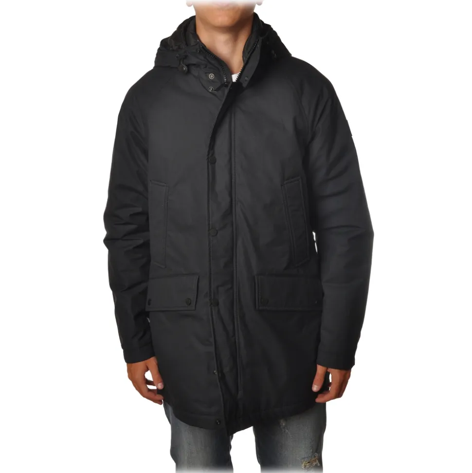 Woolrich - Cotton Parka Jacket with Hood - Blue - Jacket - Luxury Exclusive Collection - Avvenice