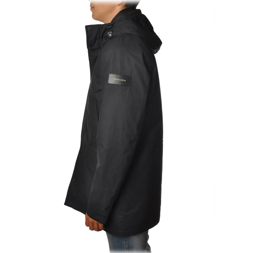 Woolrich - Cotton Parka Jacket with Hood - Blue - Jacket - Luxury Exclusive Collection - Avvenice