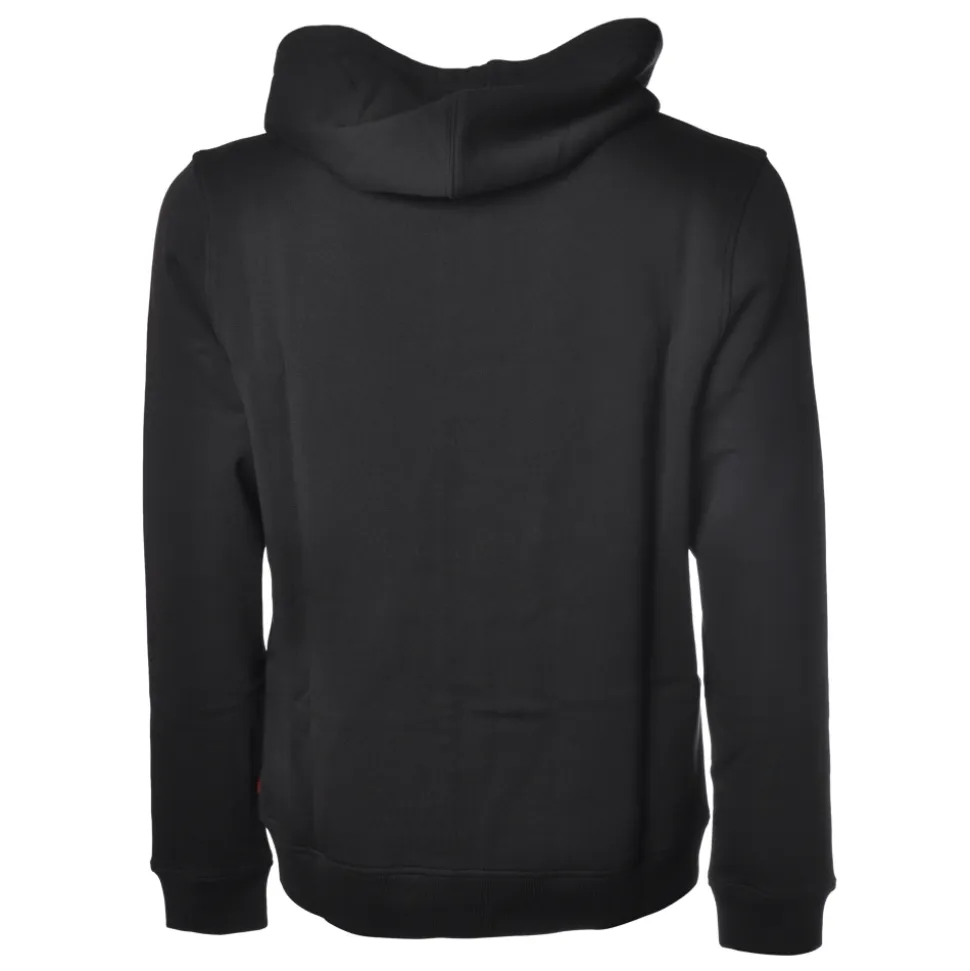 Woolrich - Hooded Sweatshirt with Embossed Writing - Blue - Luxury Exclusive Collection - Avvenice