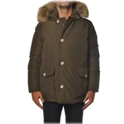 Woolrich - Jacket with Fur-Trimmed Hood - Green - Jacket - Luxury Exclusive Collection - Avvenice