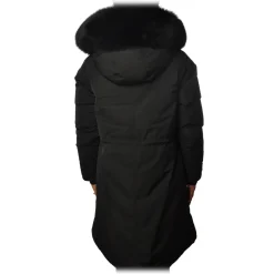 Woolrich - Keystone Parka with Hood plus Tone-on-tone Edged Fur- Black - Jacket - Luxury Exclusive Collection - Avvenice