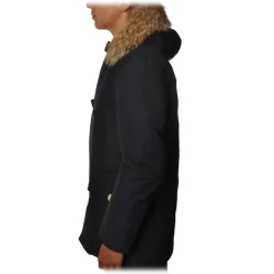 Woolrich - Long Artic Parka DF with Fur-trimmed Hood- Navy Blue - Jacket - Luxury Exclusive Collection - Avvenice