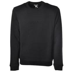 Woolrich - Long Sleeve Crewneck Sweatshirt - Blue - Luxury Exclusive Collection - Avvenice