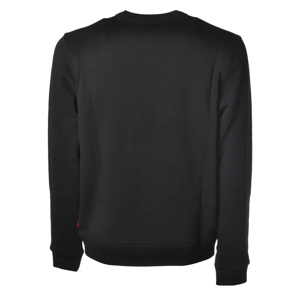 Woolrich - Long Sleeve Crewneck Sweatshirt - Blue - Luxury Exclusive Collection - Avvenice