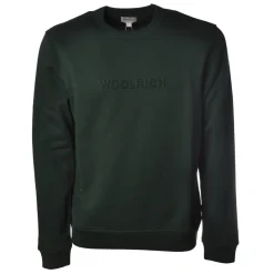 Woolrich - Long Sleeve Crewneck Sweatshirt - Green - Luxury Exclusive Collection - Avvenice