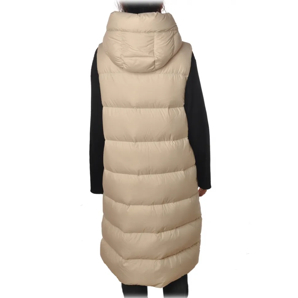 Woolrich - Long Vest Model Down Jacket - Cream - Jacket - Luxury Exclusive Collection - Avvenice