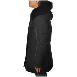 Woolrich - Luxury Arctic Parka With Fox Fur - Black - Jacket - Luxury Exclusive Collection - Avvenice