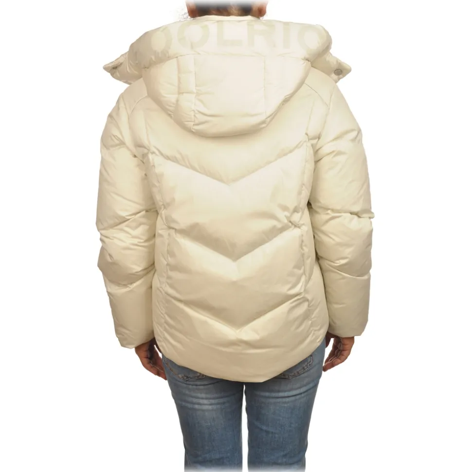 Woolrich - Parka Down Jacket with Removable Hood - Cream - Jacket - Luxury Exclusive Collection - Avvenice