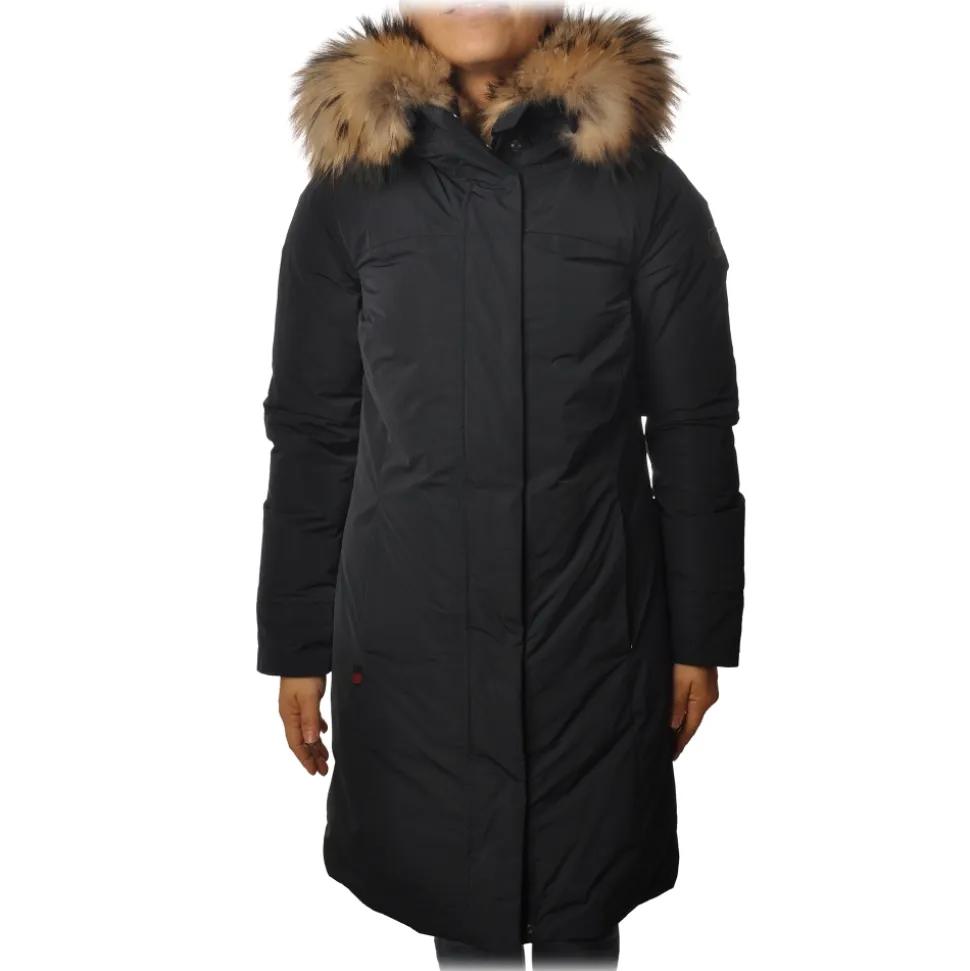 Woolrich - Parka in Semigloss Material - Blue - Jacket - Luxury Exclusive Collection - Avvenice
