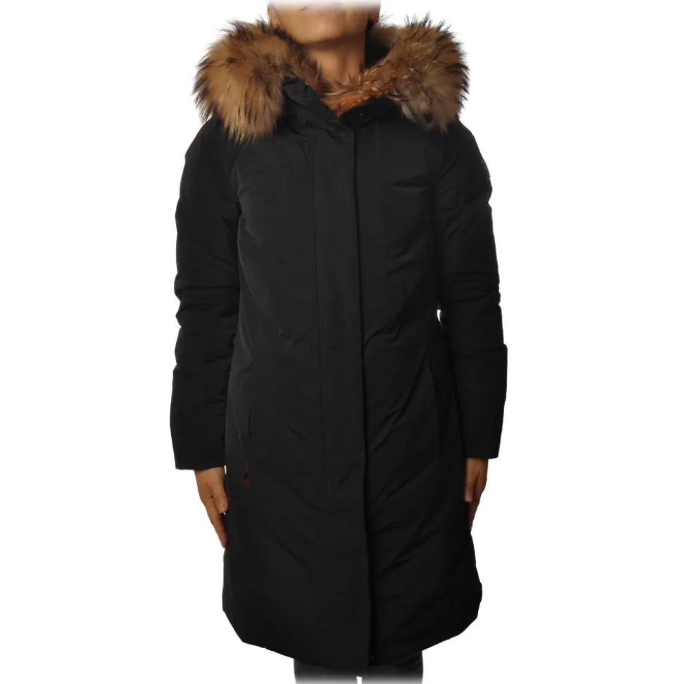 Woolrich - Parka in Semigloss Material - Blue - Jacket - Luxury Exclusive Collection - Avvenice