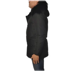 Woolrich - Parka Jacket with Hood and Fox Fur - Black - Jacket - Luxury Exclusive Collection - Avvenice