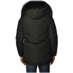 Woolrich - Parka Jacket with Hood and Fox Fur - Black - Jacket - Luxury Exclusive Collection - Avvenice