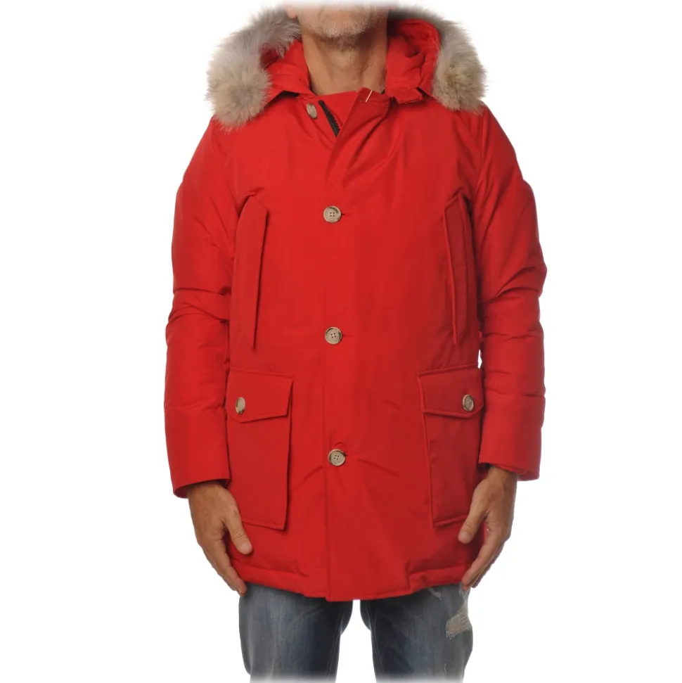 Woolrich - Parka With Detachable Fur - Red - Jacket - Luxury Exclusive Collection - Avvenice