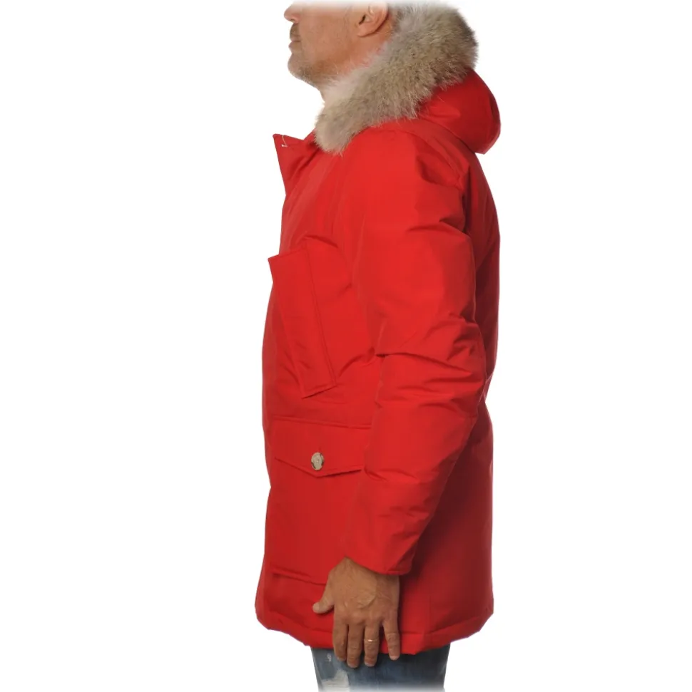 Woolrich - Parka With Detachable Fur - Red - Jacket - Luxury Exclusive Collection - Avvenice