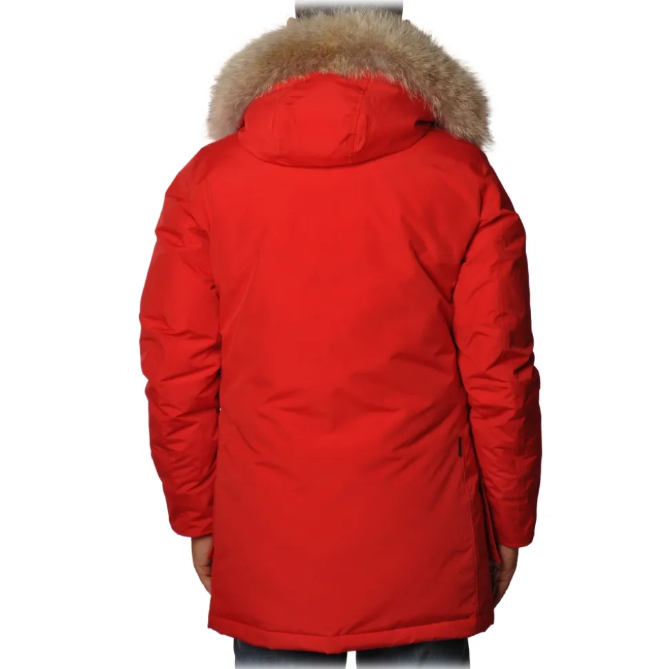 Woolrich - Parka With Detachable Fur - Red - Jacket - Luxury Exclusive Collection - Avvenice