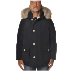 Woolrich - Parka With Detachable Fur - Blue - Jacket - Luxury Exclusive Collection - Avvenice