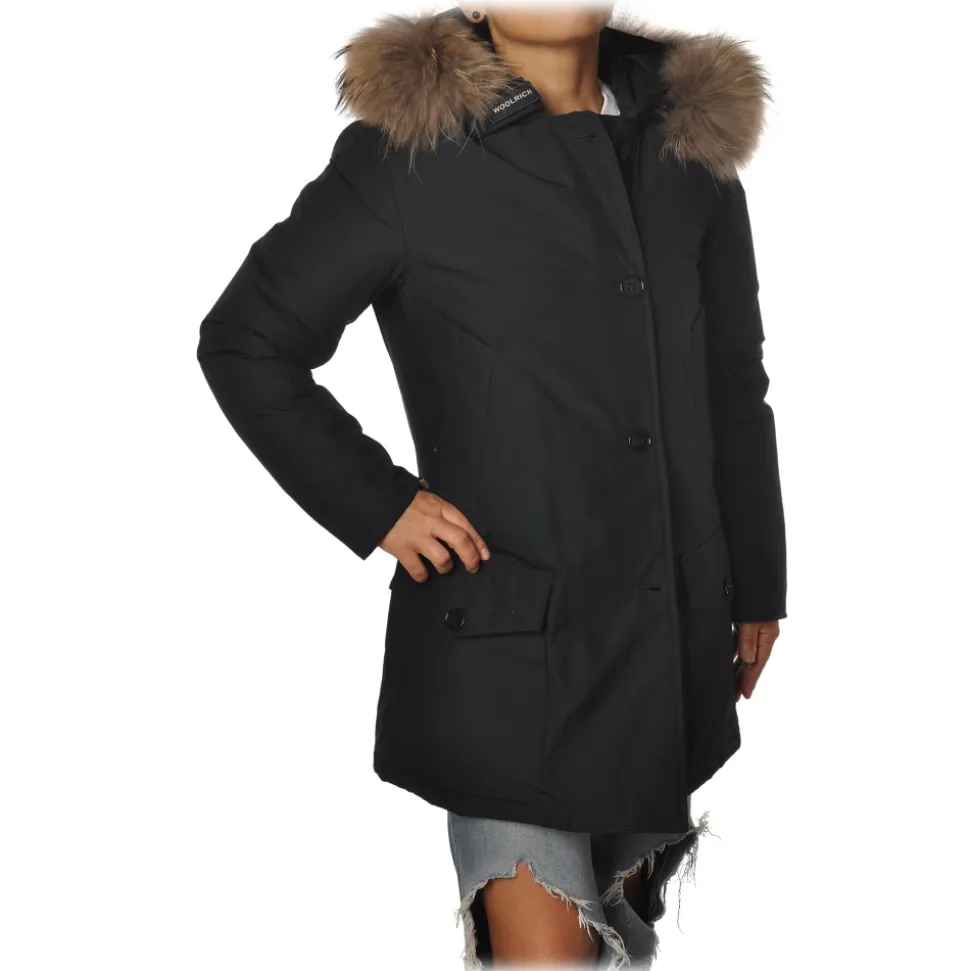 Woolrich - Parka With Detachable Fur - Blue - Jacket - Luxury Exclusive Collection - Avvenice