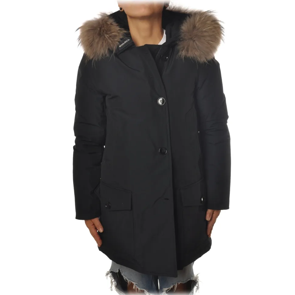 Woolrich - Parka With Detachable Fur - Blue - Jacket - Luxury Exclusive Collection - Avvenice