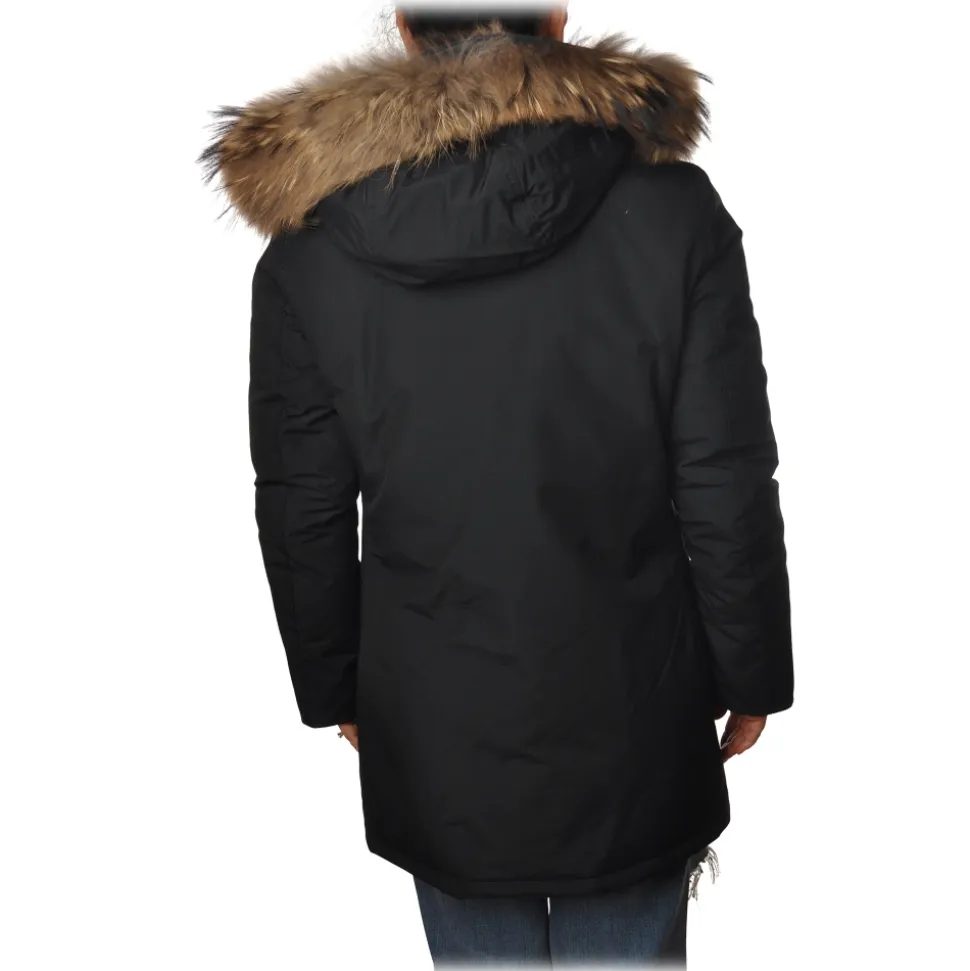 Woolrich - Parka With Detachable Fur - Blue - Jacket - Luxury Exclusive Collection - Avvenice