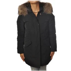 Woolrich - Parka With Detachable Fur - Black - Jacket - Luxury Exclusive Collection - Avvenice