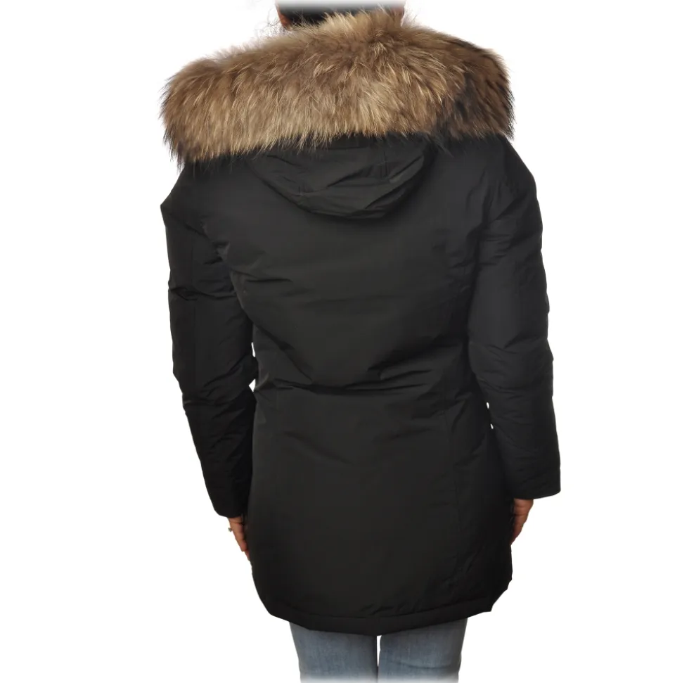 Woolrich - Parka With Detachable Fur - Black - Jacket - Luxury Exclusive Collection - Avvenice