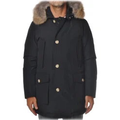 Woolrich - Parka With Detachable Fur - Blue - Jacket - Luxury Exclusive Collection - Avvenice
