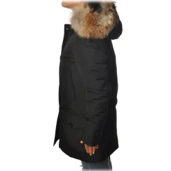 Woolrich - Parka With Detachable Fur - Black - Jacket - Luxury Exclusive Collection - Avvenice