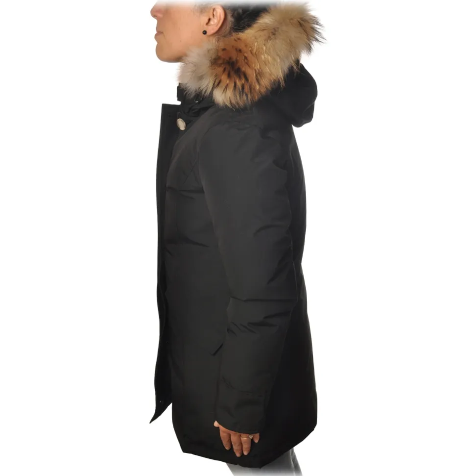 Woolrich - Parka With Detachable Fur - Black - Jacket - Luxury Exclusive Collection - Avvenice