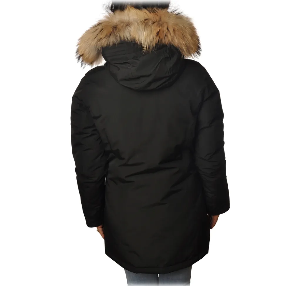 Woolrich - Parka With Detachable Fur - Black - Jacket - Luxury Exclusive Collection - Avvenice