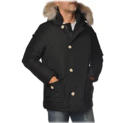 Woolrich - Parka With Detachable Fur - Black - Jacket - Luxury Exclusive Collection - Avvenice