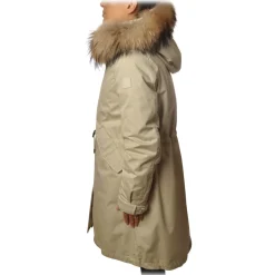Woolrich - Parka with Fur-Trimmed Hood - Cream - Jacket - Luxury Exclusive Collection - Avvenice