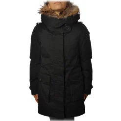Woolrich - Parka with Fur-Trimmed Hood - Black - Jacket - Luxury Exclusive Collection - Avvenice
