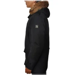 Woolrich - Parka with Hood and Elbow Patches  - Blue - Jacket - Luxury Exclusive Collection - Avvenice