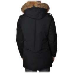 Woolrich - Polar Parka with Hood and Removable Fur - Blue - Jacket - Luxury Exclusive Collection - Avvenice