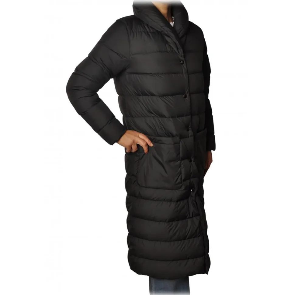 Woolrich - Quilted Long Model Down Jacket - Black - Jacket - Luxury Exclusive Collection - Avvenice