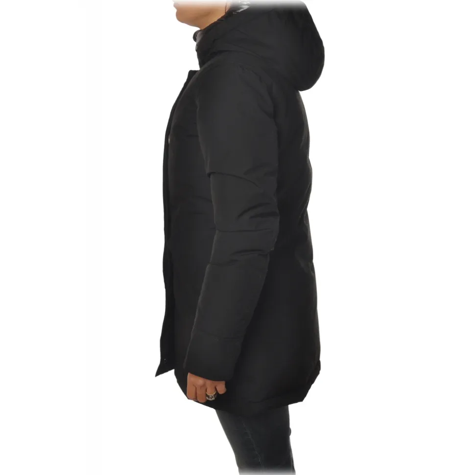 Woolrich - Shiny Double Hooded Down Jacket - Black - Jacket - Luxury Exclusive Collection - Avvenice