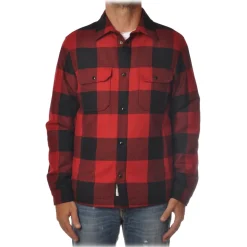 Woolrich - Shirt-Style Jacket in Check Pattern - Black/Red - Jacket - Luxury Exclusive Collection - Avvenice