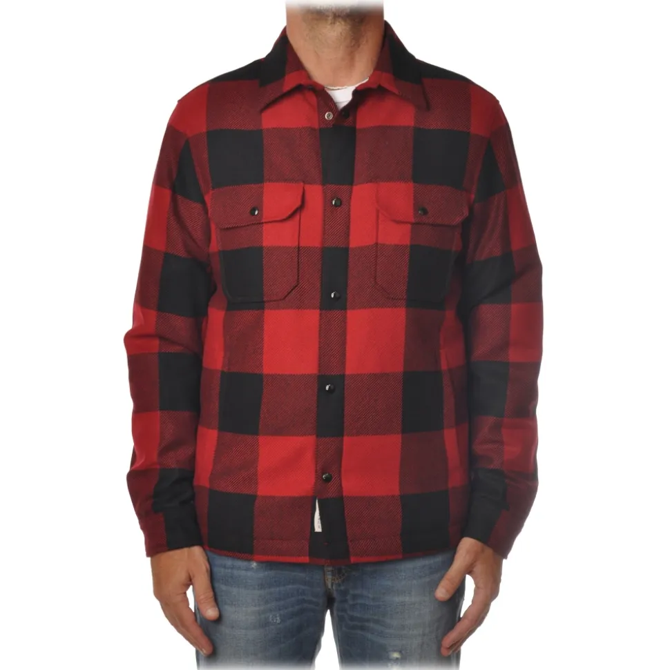 Woolrich - Shirt-Style Jacket in Check Pattern - Black/Red - Jacket - Luxury Exclusive Collection - Avvenice