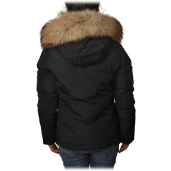 Woolrich - Short Down Artic PA Jacket with Removable Fur-trimmed Hood - Blue - Jacket - Luxury Exclusive Collection - Avvenice
