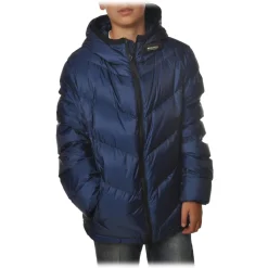 Woolrich - Short Down Hooded Jacket Chevron - Aviation - Jacket - Luxury Exclusive Collection - Avvenice