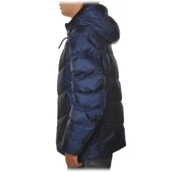 Woolrich - Short Down Hooded Jacket Chevron - Aviation - Jacket - Luxury Exclusive Collection - Avvenice