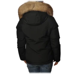 Woolrich - Short Down Jacket Artic PA with Removable Fur-trimmed Hood - Black - Jacket - Luxury Exclusive Collection - Avvenice