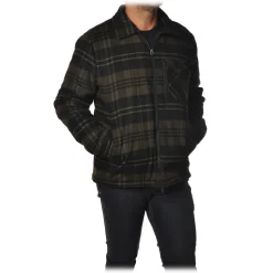 Woolrich - Timber Padded Overshirt - Green Black Check - Jacket - Luxury Exclusive Collection - Avvenice