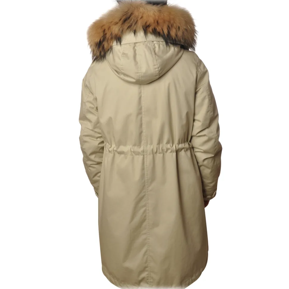Woolrich - Woolrich Cascade Long Jacket - Cream - Jacket - Luxury Exclusive Collection - Avvenice