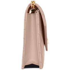 Yves Saint Laurent - Cassandre Envelope Chain Wallet in Grain De Poudre Leather - Pale Pink - Exclusive Collection - Avvenice