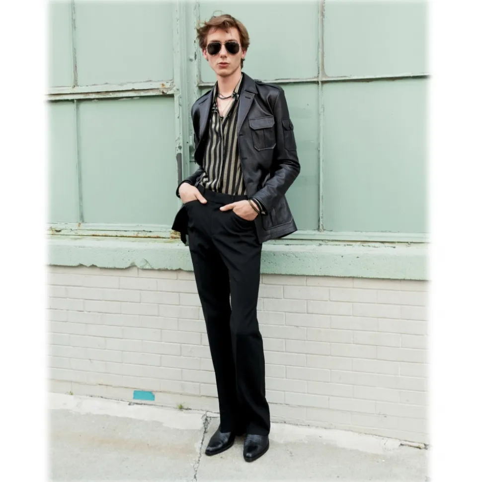 Yves Saint Laurent - Classic SL 294 Aviator Sunglasses with Double Metal Bridge - Gold - Saint Laurent Eyewear - Avvenice