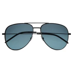 Yves Saint Laurent - Classic SL 11 Aviator Sunglasses with Double Brass Bridge and Nylon Lenses - Black - Saint Laurent Eyewear - Avvenice