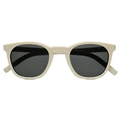 Yves Saint Laurent - Classic SL 28 Sunglasses with Rounded Square Frame - Cream - Saint Laurent Eyewear - Avvenice
