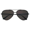 Yves Saint Laurent - Classic SL 11 Zero Aviator Sunglasses with Double Metal Bridge - Black - Saint Laurent Eyewear - Avvenice