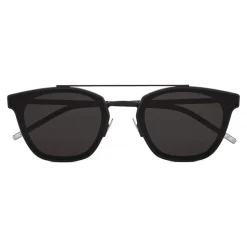 Yves Saint Laurent - Classic SL 28 Metal Sunglasses with Rounded Square Frame - Black Matt - Saint Laurent Eyewear - Avvenice